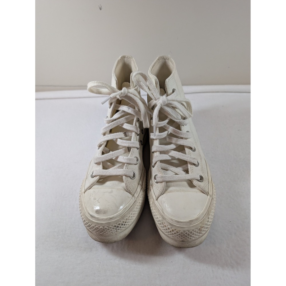 Converse Platform 6 White Embroidered butterfly and flowers - Picture 5 of 10